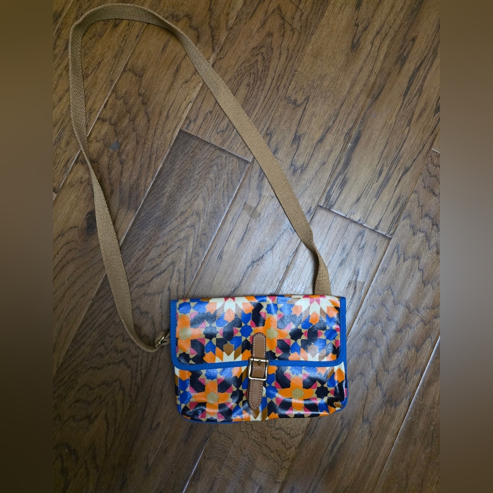 Fossil Colorful Geometric Pattern Crossbody Bag/Purse NWOT